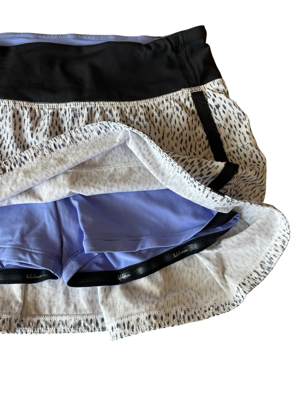 lululemon athletica Pace Rival Skort Dottie Dash pattern with built-in shorts - Picture 7 of 11